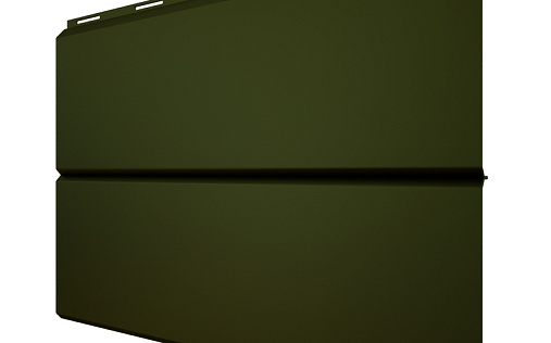 Металлический сайдинг Металл Профиль Lбрус XL Накатка RAL 6007 с покрытием VikingMP E 0.5 мм