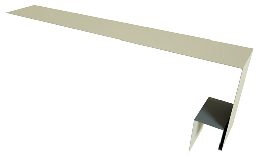 Планка околооконная сложная (Блок-хаус, Экобрус) 250x75x25 Grand Line с покрытием Satin 0,5 мм RAL 1015