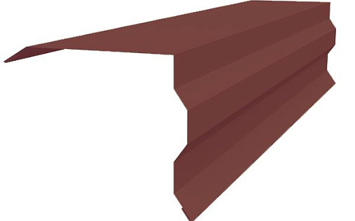 Торцевая фигурная планка 100x85 Grand Line с покрытием Полиэстер 0,45 мм RAL 3005