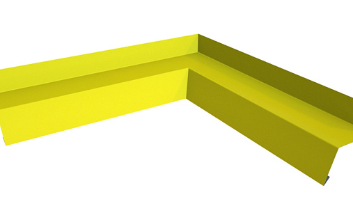 Угол отлива 50 внутренний Grand Line с покрытием Полиэстер 0,45 мм RAL 1018