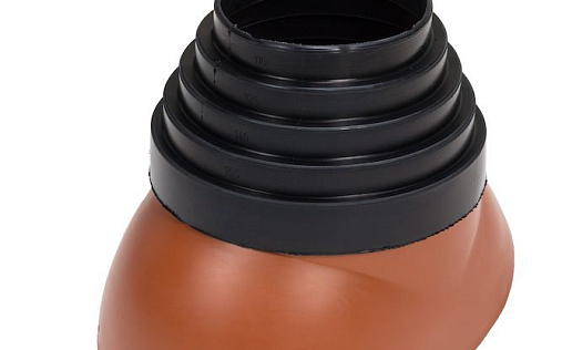 Ворот трубы Vilpe Кирпичный 110-155 мм