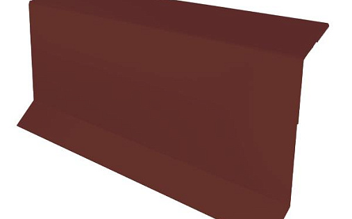 Планка примыкания в штробу Grand Line с покрытием Полиэстер 0,45 мм RAL 3005