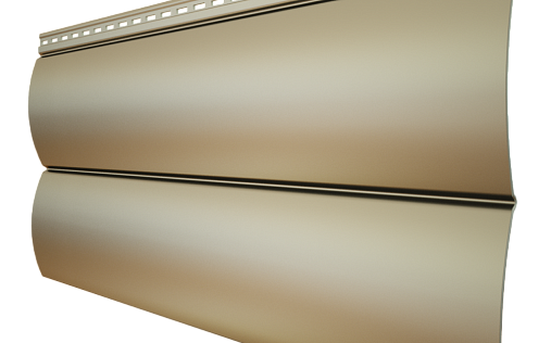 Металлический сайдинг Grand Line БлокХаус New RAL 7004 с покрытием Полиэстер 0.45 мм