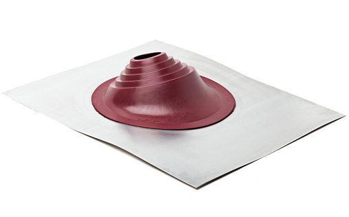 Проходка угловая Master Flash №1 диаметром 75-200 мм, 600х500 мм, красный, EPDM термостойкая