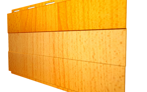 Металлический сайдинг с плёнкой Grand Line Вертикаль Prof Honey Wood с покрытием Colority Print 0.45 мм