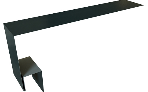 Планка околооконная сложная 200x75x18 (j-фаска) Grand Line с покрытием Satin 0,5 мм RAL 7016