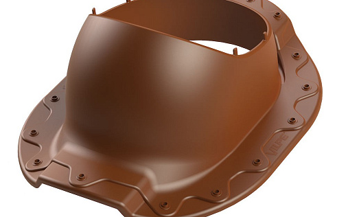 Проходной элемент Vilpe Aalto 2K Кирпичный для металлочерепицы с профилем Adamante