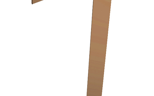 Торцевая кровельная планка фальц 65x97 Grand Line с покрытием Полиэстер 0,45 мм RAL 8004