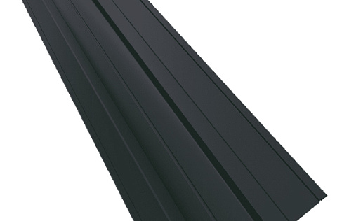 Фигурная планка верхней ендовы 70x70 Grand Line с покрытием Полиэстер 0,45 мм RAL 7024