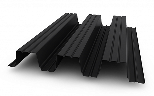 Профнастил Н114-750 0,8 мм Полиэстер RAL 9004