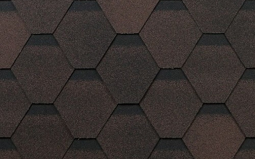 Гибкая черепица Shinglas Оптима Коричневый