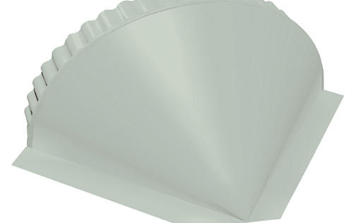 Конусная заглушка Grand Line с покрытием Полиэстер 0,45 мм RAL 9003