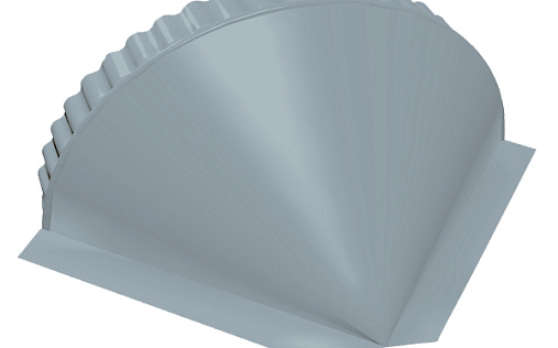 Малая конусная заглушка Grand Line с покрытием Полиэстер 0,45 мм RAL 7004