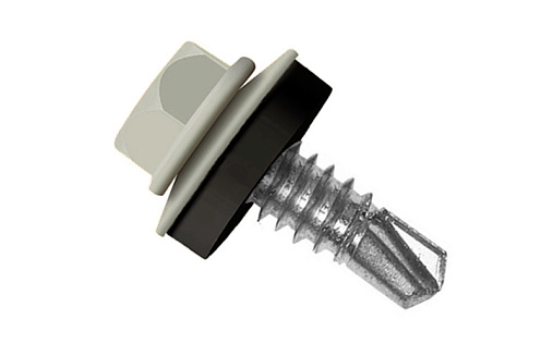 Кровельный саморез по металлу Daxmer 5,5x19 RAL 9007 (250 шт) сверло №3