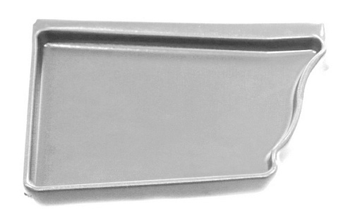 Заглушка желоба правая Grand Line Vortex 127 мм Оцинкованная