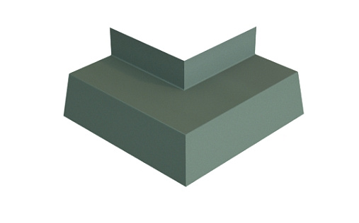 Угол отлива 50 внешний Grand Line с покрытием Полиэстер 0,45 мм RAL 7005