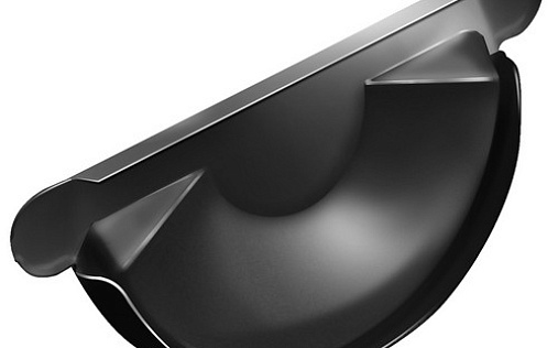 Заглушка желоба Grand Line 125 мм RAL 9005