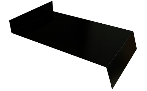 Отлив простой 150 Grand Line с покрытием Полиэстер 0,45 мм RAL 9005