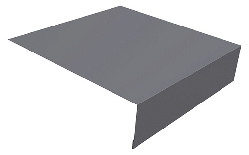 Планка околооконная простая 200x50 Grand Line с покрытием Полиэстер 0,45 мм RAL 7004