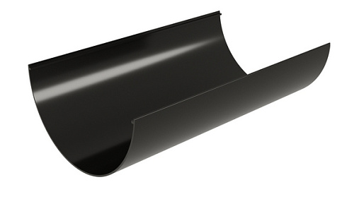 Желоб полукруглый 120 мм ПВХ Grand Line Классика 3 м RAL 9005