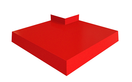 Угол отлива 200 внешний Grand Line с покрытием Полиэстер 0,45 мм RAL 2004