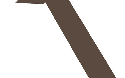 Лобовая околооконная простая планка 190x50 Grand Line с покрытием Полиэстер 0,45 мм RAL 8017