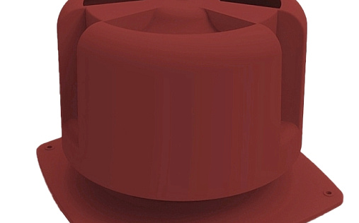 Основание для шахты Krovent Base-VT 270x270 мм с колпаком Hupcap 270 Красный