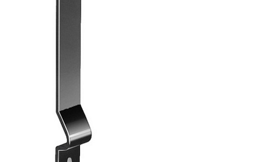 Крюк длинный полоса Grand Line 125 мм RAL 9005