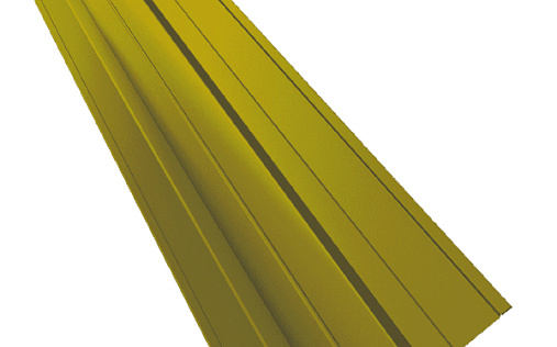 Фигурная планка верхней ендовы 70x70 Grand Line с покрытием Полиэстер 0,45 мм RAL 1014