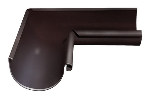 Угол желоба внутренний Grand Line 90° 150 мм RAL 8017