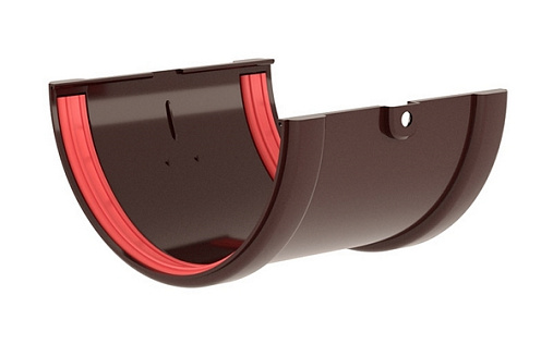 Соединитель желоба ПВХ Grand Line Классика 120 мм RAL 8017