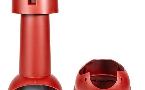 Комплект выхода канализации Krovent Wave110is диаметром 100/ИЗ/450 мм Красный