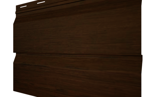 Металлический сайдинг Grand Line Корабельная доска XL Choco Wood с покрытием Colority Print 0.45 мм