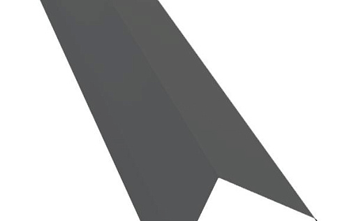 Торцевая планка 80x100 Grand Line с покрытием Полиэстер 0,7 мм RAL 7024