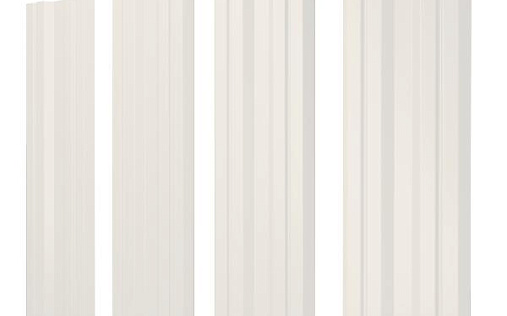 Штакетник Grand Line Twin с покрытием Полиэстер 0,45 мм RAL 9003