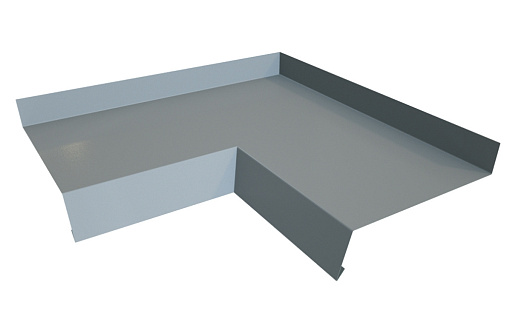 Угол отлива 150 внутренний Grand Line с покрытием Полиэстер 0,45 мм RAL 7004