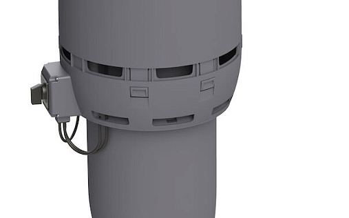 Вентилятор с шумопоглотителем Vilpe Flow ECo125Р/700 Серый