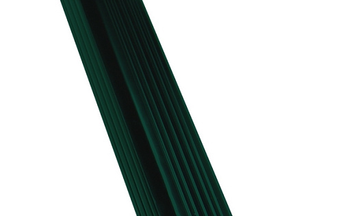 Труба прямоугольная металлическая с коленом Grand Line Vortex 103x77 мм 1 м RAL 6005