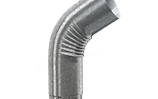 Колено трубы Металл Профиль Проект 60 градусов 150 мм Оцинкованное (Zn)