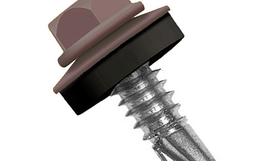 Кровельный саморез по металлу Daxmer 5,5x25 RAL 8019 (250 шт) сверло №3