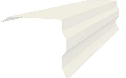 Торцевая фигурная планка 100x85 Grand Line с покрытием Полиэстер 0,45 мм RAL 9003