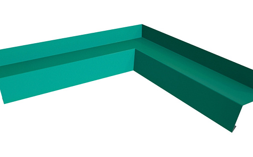 Угол отлива 50 внутренний Grand Line с покрытием Полиэстер 0,45 мм RAL 5021