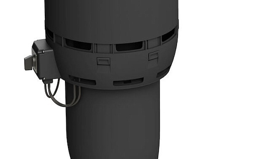 Вентилятор с шумопоглотителем Vilpe Flow ECo160Р/700 Чёрный