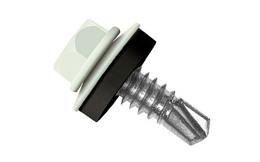 Кровельный саморез по металлу Daxmer 5,5x19 RAL 9016 (250 шт) сверло №3