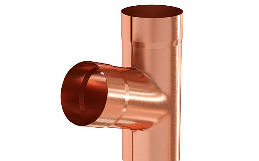 Тройник медный Aquasystem Элит 100 мм