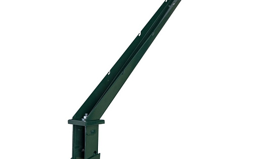 L-наконечник для столба 55х62 сварного ограждения окрашенный