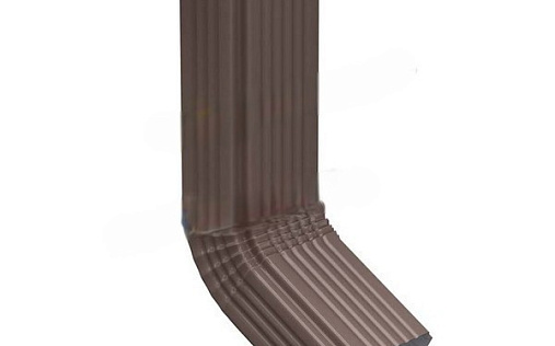 Колено трубы Foramina Прямоугольная 60 градусов 120х86 мм RAL 8017