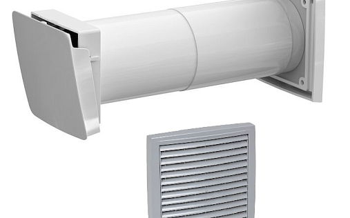 Приточный клапан с термостатом Vilpe Wive 100 Светло-серый