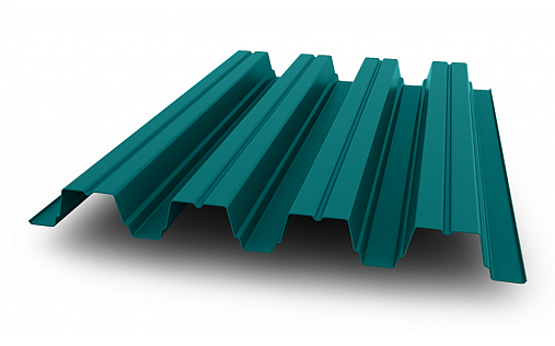 Профнастил Н75-750 0,9 мм Полиэстер RAL 5021