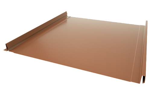 Кликфальц Mini Grand Line RAL 8004 с покрытием Velur 0.5 мм